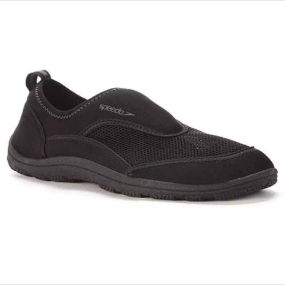 Speedo New Unisex Mens 7 Womens 8.5 Surfwalker Black Slip-On Water Outdoor Shoes